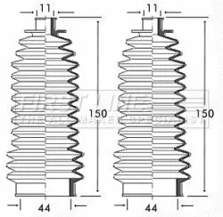 Front Left Or Right Steering Rack Boot Fits Honda Nissan Rover 200 400 45 Concer