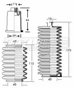 Front Left Or Right Steering Rack Boot Fits Citroën Peugeot 205 305 306 309 Berl