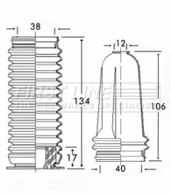 Front Left Or Right Steering Rack Boot Fits Citroën Peugeot 106 Ax Saxo