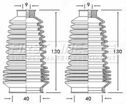 Front Left Or Right Steering Rack Boot Fits Fiat Cinquecento Seicento / 600