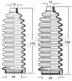 Front Left Or Right Steering Rack Boot Fits Saab 9000