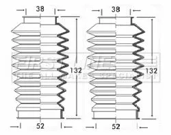 Front Left Or Right Steering Rack Boot Fits Alfa Romeo Opel Vauxhall 145 146 Asc