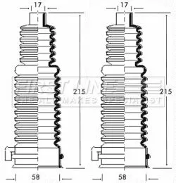 Front Left Or Right Steering Rack Boot Fits Ford Cougar Maverick Mondeo