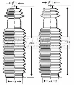 Front Left Or Right Steering Rack Boot Fits Peugeot 405
