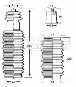 Front Left Or Right Steering Rack Boot Fits Citroën Peugeot 405 Xantia Xm