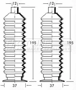 Front Left Or Right Steering Rack Boot Fits Kia Mazda Subaru 121 Impreza Legacy 