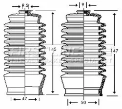 Front Left Or Right Steering Rack Boot Fits Toyota Camry Celica