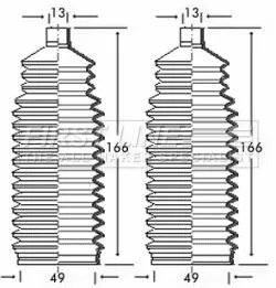 Front Left Or Right Steering Rack Boot Fits Daewoo Opel Toyota Vauxhall Avensis 