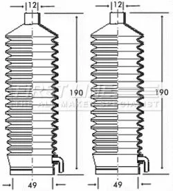 Front Left Or Right Steering Rack Boot Fits Opel Vauxhall Combo Corsa Corsavan T