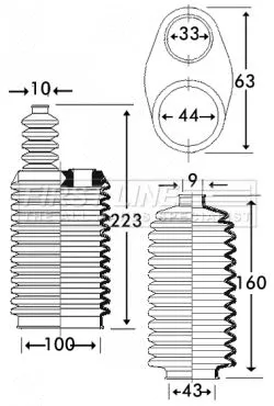 Front Left Or Right Steering Rack Boot Fits Alfa Romeo Fiat 164 Croma