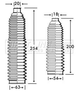 Front Left Or Right Steering Rack Boot Fits Audi Skoda Vw A4 A6 Passat Superb