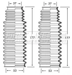Front Left Or Right Steering Rack Boot Fits Bmw 5 Z8