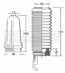 Front Left Or Right Steering Rack Boot Fits Citroën Peugeot 106 Saxo