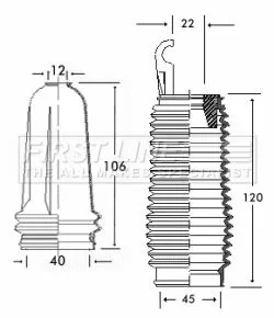Front Left Or Right Steering Rack Boot Fits Citroën Peugeot 106 Saxo