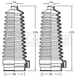 Front Left Or Right Steering Rack Boot Fits Ford Mazda 121 Escort Escort Classic