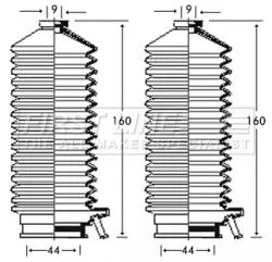 Front Left Or Right Steering Rack Boot Fits Honda Accord Civic Crx