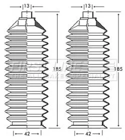 FIRST LINE FIRST LINE FSG3240 Front Left Or Right Steering Rack Boot Fits Mazda 323 323 C 323 F 323 P 323 S Mx 