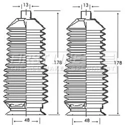 Front Left Or Right Steering Rack Boot Fits Mazda 626 Xedos 6