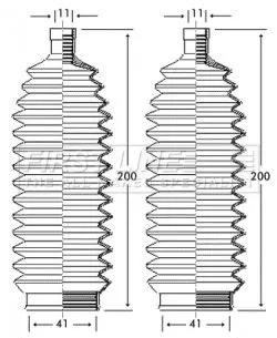 Front Left Or Right Steering Rack Boot Fits Mitsubishi Volvo Carisma S40 V40