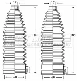 Front Left Or Right Steering Rack Boot Fits Citroën Peugeot 206 206 Van 307 C4 C