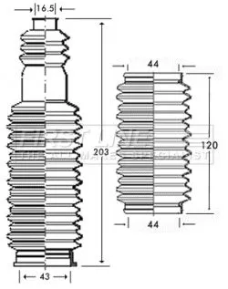 Front Left Or Right Steering Rack Boot Fits Mg Peugeot 406 Mgf