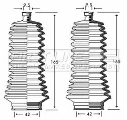 Front Left Or Right Steering Rack Boot Fits Nissan Opel Renault Vauxhall Avantim