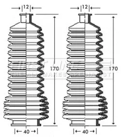 Front Left Or Right Steering Rack Boot Fits Renault Clio Megane