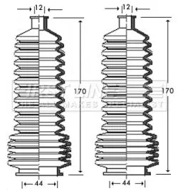 Front Left Or Right Steering Rack Boot Fits Renault Megane