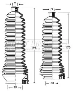 Front Left Or Right Steering Rack Boot Fits Renault Clio Safrane