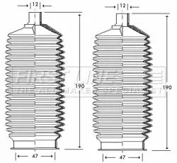 Front Left Or Right Steering Rack Boot Fits Nissan Rover 200 25 Bluebird Primera