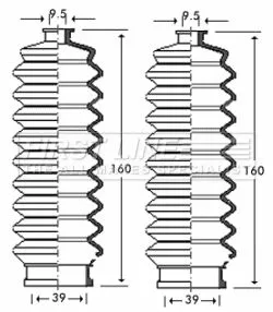 Front Left Or Right Steering Rack Boot Fits Rover 600