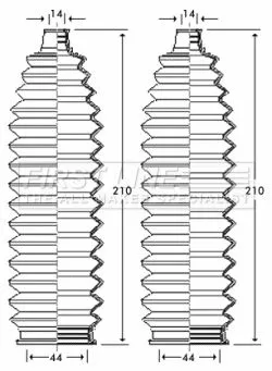 Front Left Or Right Steering Rack Boot Fits Toyota Carina E