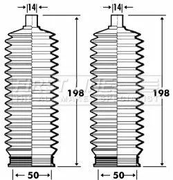 Front Left Or Right Steering Rack Boot Fits Hyundai Opel Vauxhall Astra Astravan