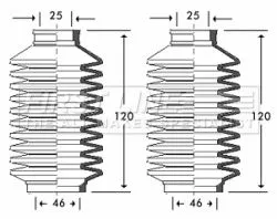 Front Left Or Right Steering Rack Boot Fits Vw Transporter