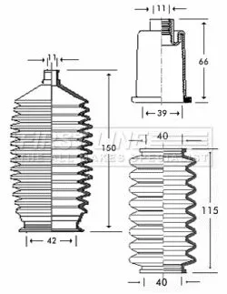 Front Left Or Right Steering Rack Boot Fits Citroën Peugeot 306 Xsara Xsara Pica