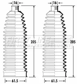 Front Left Or Right Steering Rack Boot Fits Vw Multivan Transporter