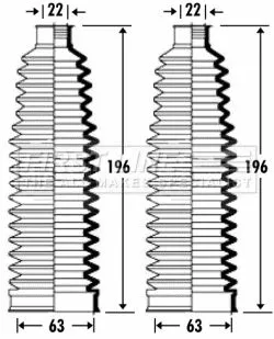 Front Left Or Right Steering Rack Boot Fits Audi Vw A8 Phaeton