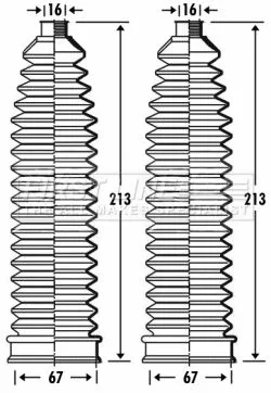 Front Left Or Right Steering Rack Boot Fits Bmw X5