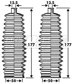Front Left Or Right Steering Rack Boot Fits Citroën Peugeot 508 508 Sw C5