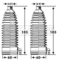 FIRST LINE FIRST LINE FSG3283 Front Left Or Right Steering Rack Boot Fits Citroën C4 C4 Grand Picasso C4 Picas 