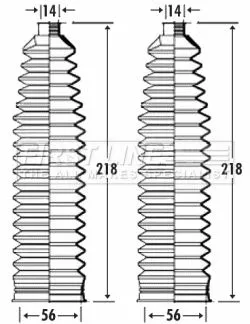 Front Left Or Right Steering Rack Boot Fits Fiat Opel Saab Vauxhall 9-3 Croma Si