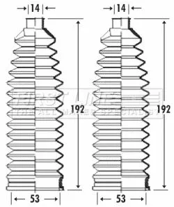 Front Left Or Right Steering Rack Boot Fits Fiat Saab 9-3 Doblo