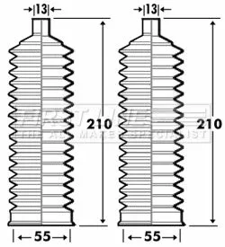 Front Left Or Right Steering Rack Boot Fits Fiat Toyota Vw Carina E Multipla T-r