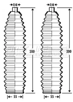 Front Left Or Right Steering Rack Boot Fits Ford Mazda 2 Fiesta Fusion
