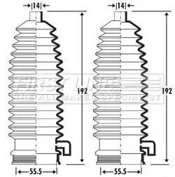 Front Left Or Right Steering Rack Boot Fits Ford Focus Ka Street Ka