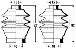 Front Left Or Right Steering Rack Boot Fits Honda Accord