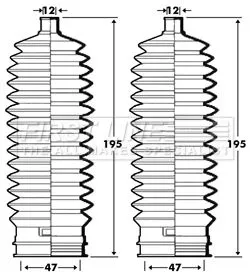 Front Left Or Right Steering Rack Boot Fits Honda Accord