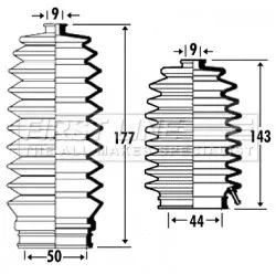 Front Left Or Right Steering Rack Boot Fits Honda Prelude