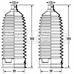 Front Left Or Right Steering Rack Boot Fits Honda Mazda Rx-8 S2000