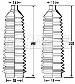 Front Left Or Right Steering Rack Boot Fits Hyundai Accent Lantra